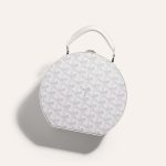 Goyard The Alto Hatbox Trunk Bag White - Image 4